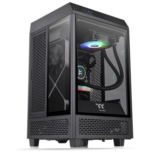 Thermaltake The Tower 100 ミニタワーPCケース CA-1R3-00S1WN-00-お取り寄せ品- | Thermaltake