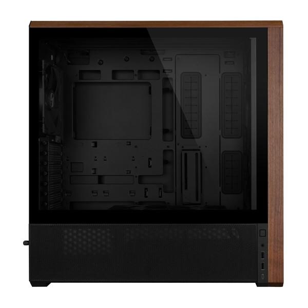 LIAN LI PCケース LANCOOL 217 Black 木調デザイン 裏配線対応 ファン5 