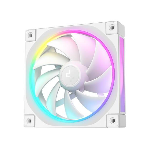 DeepCool ケースファン FL12 WH-3 IN 1 R-FL12-WHAPN3-G ARGB発光 低ノイズ トリプルパック ホワイト -お取り寄せ- 0146-6933412711094-ds