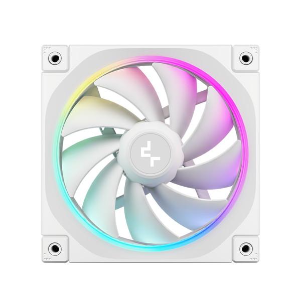 DeepCool ケースファン FL12 WH-3 IN 1 R-FL12-WHAPN3-G ARGB発光 低ノイズ トリプルパック ホワイト -お取り寄せ- 0146-6933412711094-ds