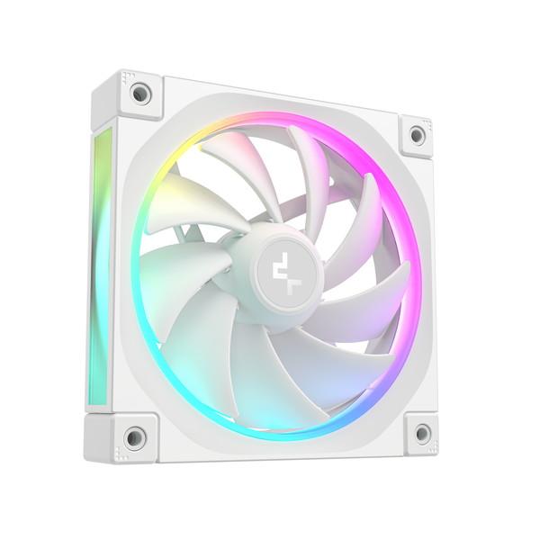 DeepCool ケースファン FL12 WH-3 IN 1 R-FL12-WHAPN3-G ARGB発光 低ノイズ トリプルパック ホワイト -お取り寄せ- 0146-6933412711094-ds