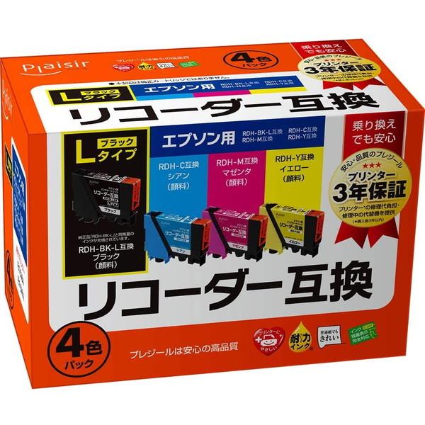 PLE-ERDH-4P エプソン RDH-4CL 互換インク 4色パック【キャンセル不可・北海道沖縄離島配送不可】-お取り寄せ品 | プレジール