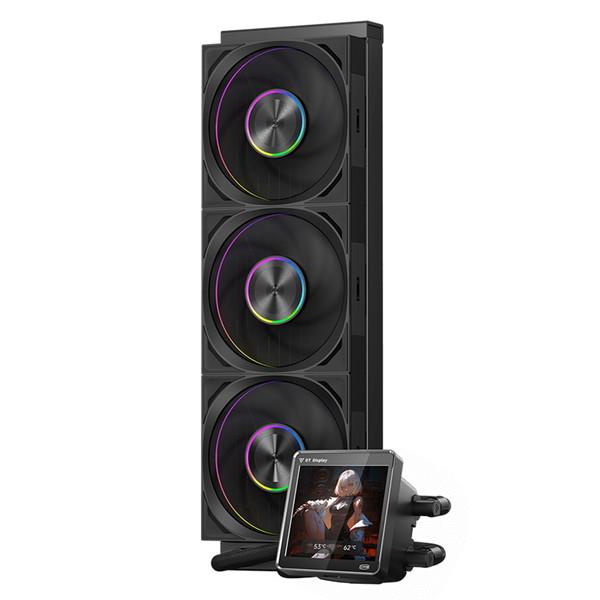 CPS 水冷CPUクーラー DT360 ARGB Display Black 3.4インチディスプレイ搭載 120mmファン×3 PCCOOLER -お取り寄せ- 0267-6940526114376-ds | 