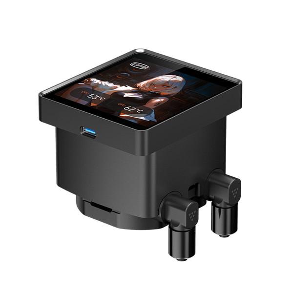 CPS 水冷CPUクーラー DT360 ARGB Display Black 3.4インチ