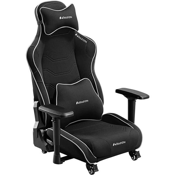Bauhutte バウヒュッテ ゲーミング座椅子 GX-571-BK ブラック 黒 ポケットコイル内蔵 4Dアームレスト フルリクライニング ロック付きキャスター  -メーカー直送- | Bauhutte