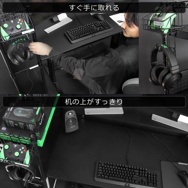 Bauhutte バウヒュッテ ヘッドホンハンガー BHP-S100 机の上がすっきり ヘッドセットとコントローラーがすぐ手にとれる ブラック -メーカー直送- | Bauhutte | 04