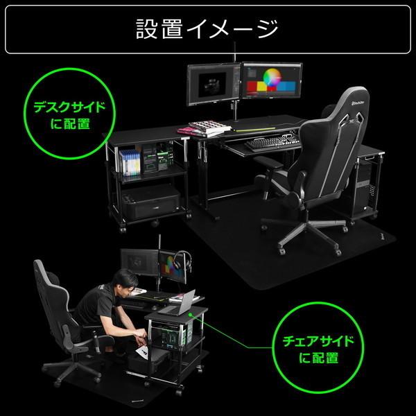 Bauhutte バウヒュッテ 昇降式プリンター台 BHS-600P-BK スタンダード