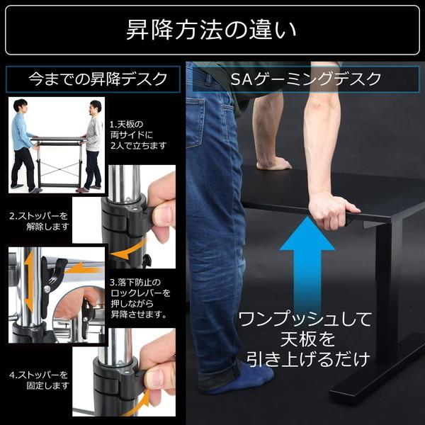 Bauhutte バウヒュッテ ゲーミングデスク 脚部ミドル(脚部のみ