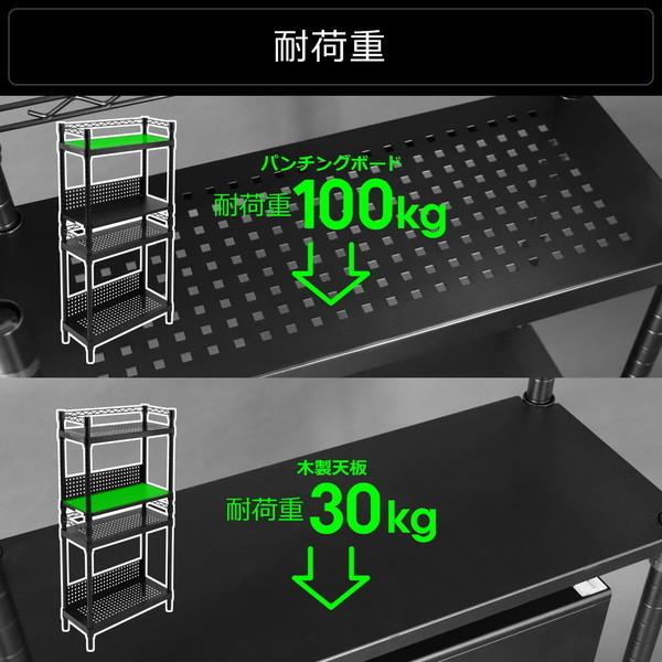 Bauhutte バウヒュッテ デスクサイドラック BHS-600SM-WH パソコンを埃と衝撃から守る 排熱を阻害しにくいパンチング棚板 ホワイト -メーカー直送-｜applied-net｜09