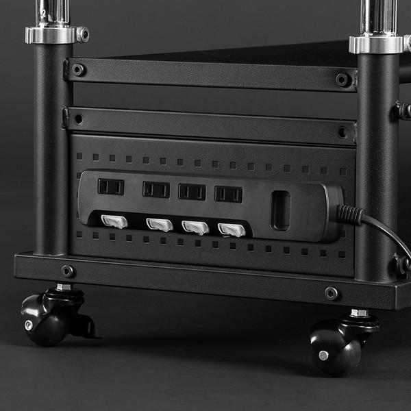 Bauhutte バウヒュッテ 昇降式テレビ台ワイド BHV-1200H-BK 天板