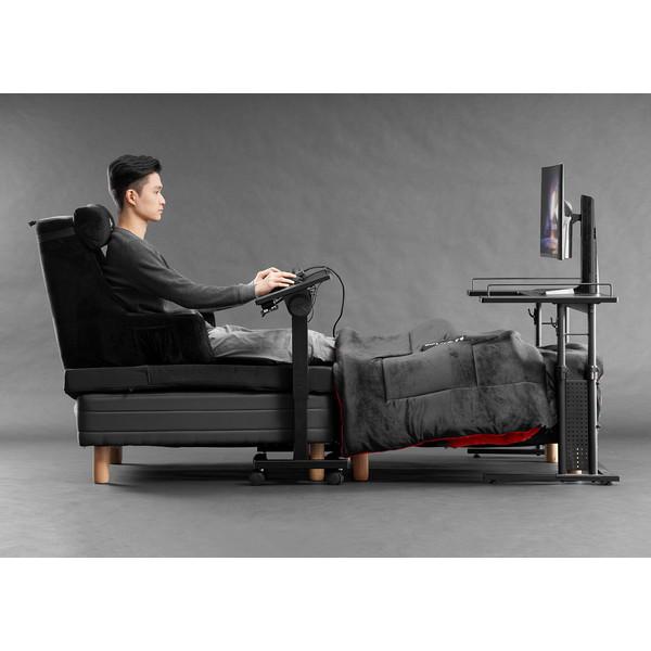 Bauhutte バウヒュッテ ゲーミングベッドテーブル BHT-900G-BK Bauhutte バウヒュッテ ゲーミングベッドテーブル BHT-900G-BK
