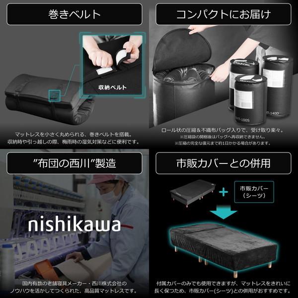 Bauhutte バウヒュッテ ゲーミングマットレス BMT-100S-BK カバー洗濯OK シングル 高い通気性 高反発ウレタン 快適な寝心地 ブラック -メーカー直送- | Bauhutte | 07