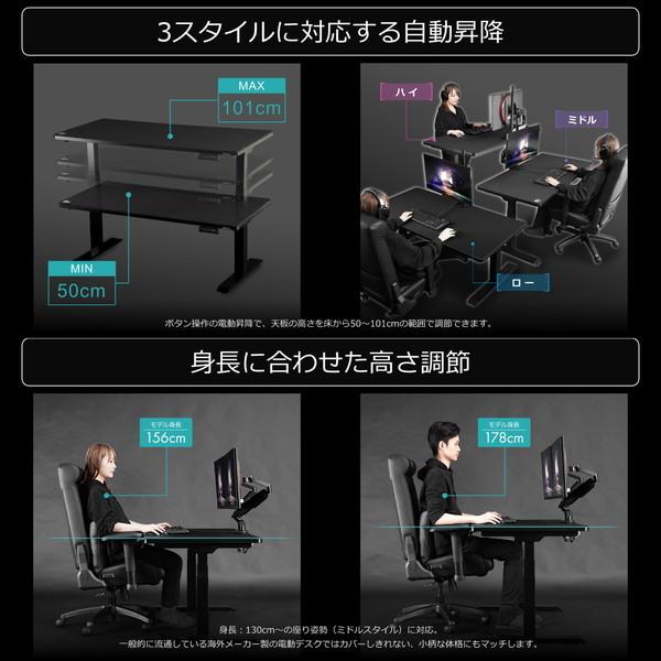Bauhutte (バウヒュッテ) 電動スーパーゲーミングデスク セット Amazon.co.jp: Bauhutte (バウヒュッテ) 電動スーパーゲーミングデスク