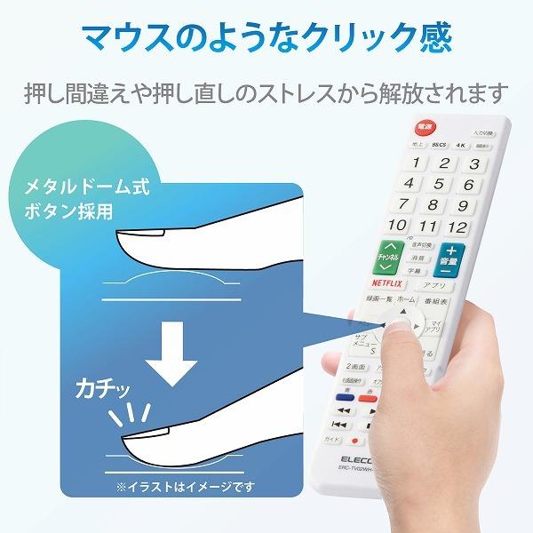 ELECOM エレコム ERC-TV02WH-SH 【キャンセル不可・北海道沖縄離島配送不可】 -お取り寄せ品- | ELECOM | 05