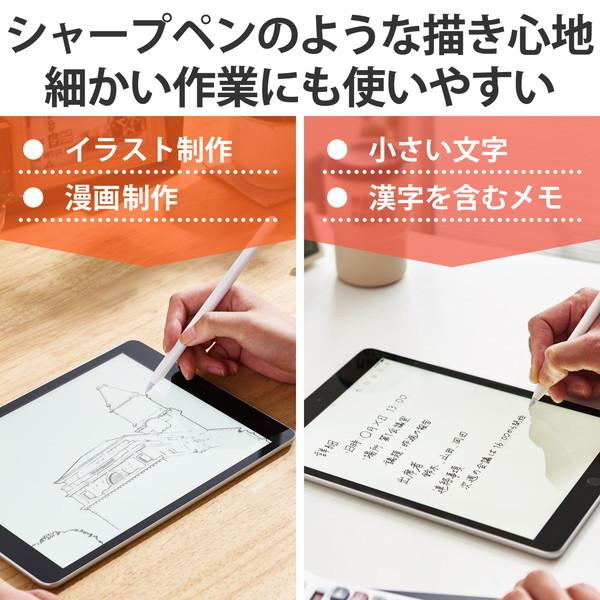 ELECOM エレコム P-TIPAP01 Apple Pencil ペン先 交換 極細 1mm 金属製 2個セット ホワイト -お取り寄せ品- | ELECOM | 03