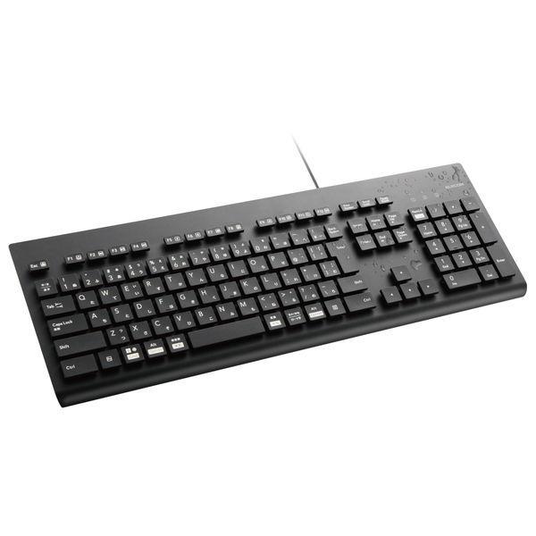 ELECOM エレコム TK-WS01UMKBK キーボード 有線 洗える(IPX5) メンブレン テンキー付き 【Windows11 mac Chrome】対応 ブラック -お取り寄せ品- | ELECOM