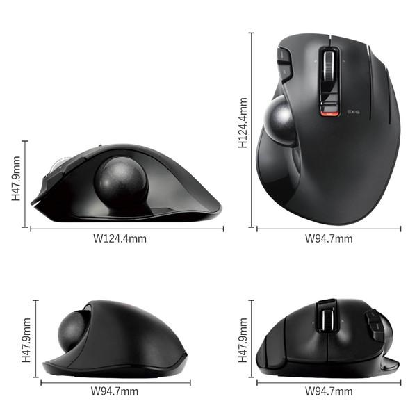 ELECOM エレコム M-XT3DRBK ワイヤレストラックボール(親指操作タイプ) ブラック -お取り寄せ品- | ELECOM | 06