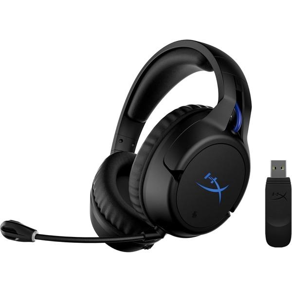 HyperX ヘッドセット HyperX Cloud Flight ワイヤレス 最大30時間稼働 着脱可能ノイズキャンセリングマイク PS5/PS4対応 ブラックブルー 4P5H6AA -お取り寄せ- | HyperX
