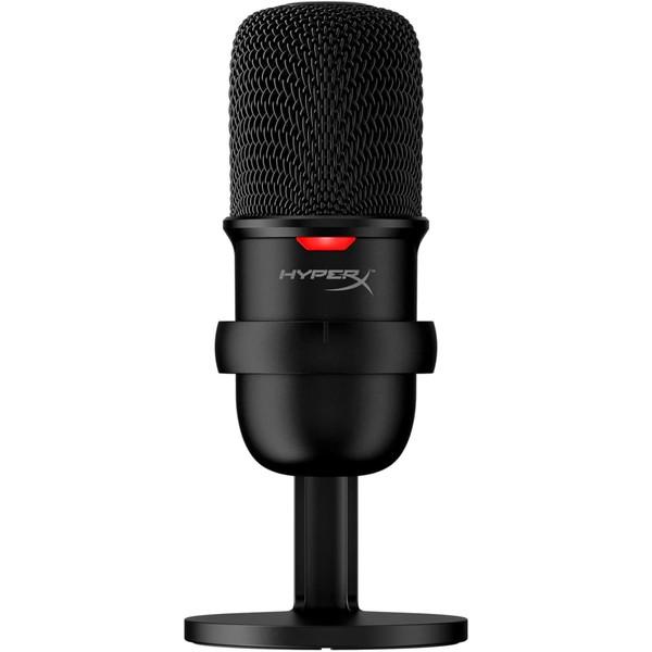HyperX コンデンサーマイク HyperX SoloCast ハイレゾ24bit/96kHz録音 ミュート切り替え 角度調整可能 PC/PS5/PS4対応 USB-C接続 ブラック 4P5P8AA -お取り寄せ- | HyperX