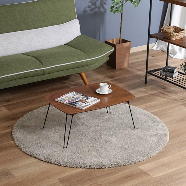 不二貿易 折レ脚ローテーブル トロン 7050 MBR HH-7050 MBR 15236 【代引・日時指定・キャンセル不可・北海道沖縄離島配送不可】-お取リ寄せ- | 不二貿易 | 01