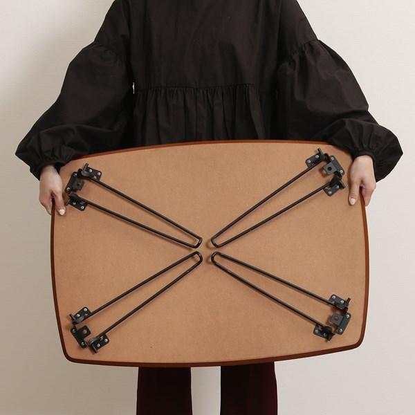 不二貿易 折レ脚ローテーブル トロン 7050 MBR HH-7050 MBR 15236 【代引・日時指定・キャンセル不可・北海道沖縄離島配送不可】-お取リ寄せ- | 不二貿易 | 03