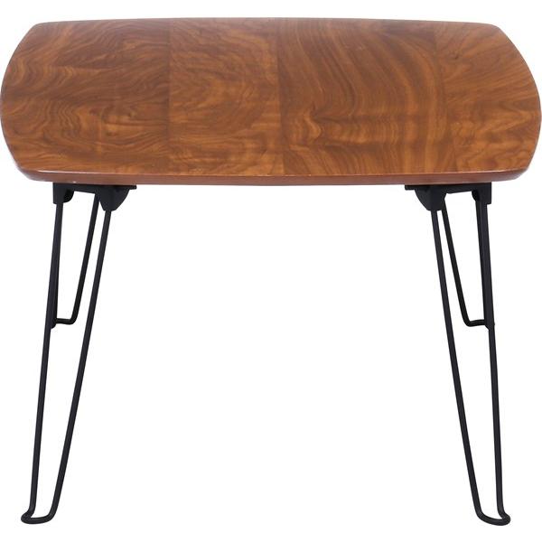 不二貿易 折レ脚ローテーブル トロン 7050 MBR HH-7050 MBR 15236 【代引・日時指定・キャンセル不可・北海道沖縄離島配送不可】-お取リ寄せ- | 不二貿易 | 07