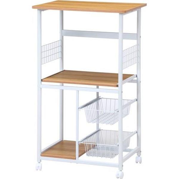 不二貿易 レンジワゴン FBC-9812 WH/NA FBC-9812 WH/NA 15422 【代引・日時指定・キャンセル不可・北海道沖縄離島配送不可】-お取リ寄せ- | 不二貿易