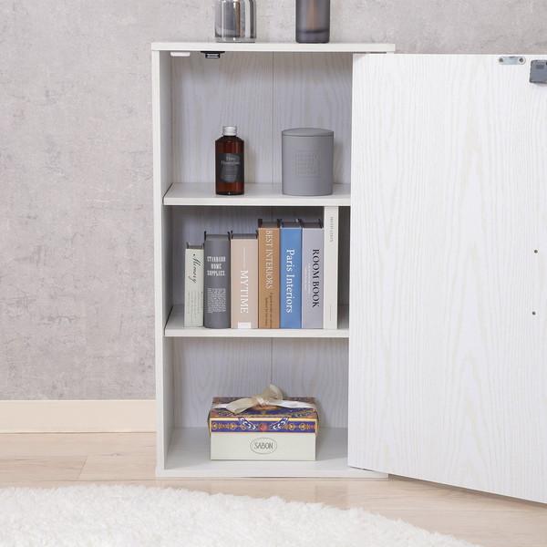 不二貿易 鍵付き収納ボックス オークWH 商品CD52276 【代引・日時指定・キャンセル不可・北海道沖縄離島配送不可】 -お取リ寄せ- | 不二貿易 | 05