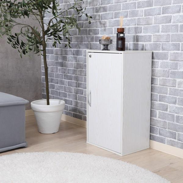 不二貿易 鍵付き収納ボックス オークWH 商品CD52276 【代引・日時指定・キャンセル不可・北海道沖縄離島配送不可】 -お取リ寄せ- | 不二貿易 | 06