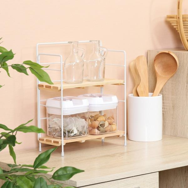 不二貿易 ウッドミニシェルフ WH 商品CD55003 【代引・日時指定・キャンセル不可・北海道沖縄離島配送不可】 -お取リ寄せ- | 不二貿易 | 06