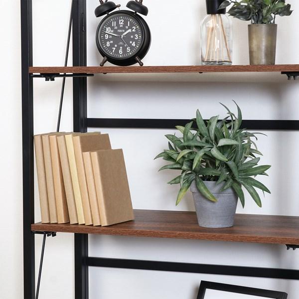 不二貿易 折りたたみシェルフ アロン5段 BR FBC986-B 73644 【代引・日時指定・キャンセル不可・北海道沖縄離島配送不可】-お取リ寄せ- | 不二貿易 | 02