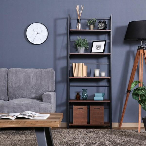 不二貿易 折りたたみシェルフ アロン5段 BR FBC986-B 73644 【代引・日時指定・キャンセル不可・北海道沖縄離島配送不可】-お取リ寄せ- | 不二貿易 | 03