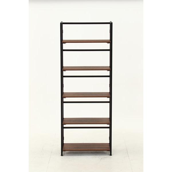 不二貿易 折りたたみシェルフ アロン5段 BR FBC986-B 73644 【代引・日時指定・キャンセル不可・北海道沖縄離島配送不可】-お取リ寄せ- | 不二貿易 | 06