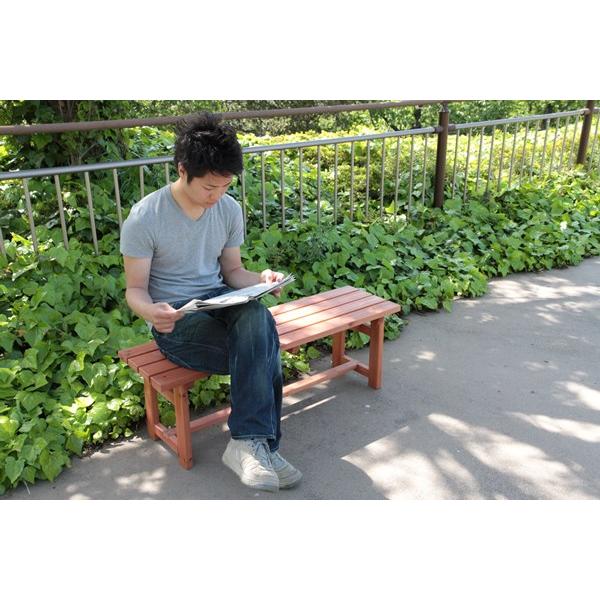 不二貿易 木製ベンチ120 SD09-1054 83996 【代引・日時指定・キャンセル不可・北海道沖縄離島配送不可】-お取リ寄せ- | 不二貿易 | 10