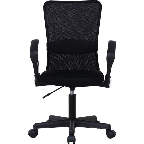 不二貿易 メッシュバックチェアー ハンター 肘付 BK H-298FA BK 90870 【代引・日時指定・キャンセル不可・北海道沖縄離島配送不可】-お取リ寄せ- | 不二貿易 | 01