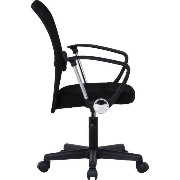 不二貿易 メッシュバックチェアー ハンター 肘付 BK H-298FA BK 90870 【代引・日時指定・キャンセル不可・北海道沖縄離島配送不可】-お取リ寄せ- | 不二貿易 | 04