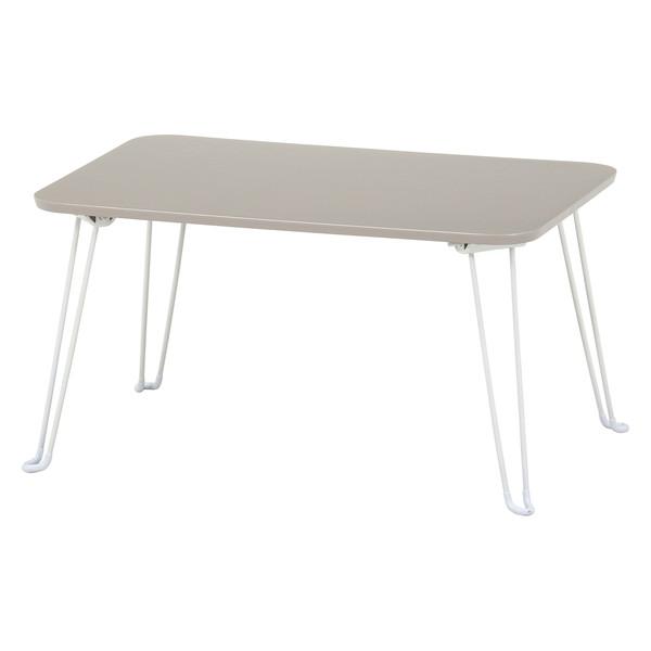 不二貿易 くすみカラーテーブル クレール 6040 グレージュ 商品CD85381 【代引・日時指定・キャンセル不可・北海道沖縄離島配送不可】 -お取リ寄せ- | 不二貿易