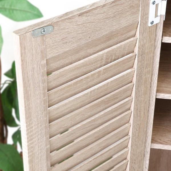 不二貿易 ルーバー&ミラー付キシューズボックス60幅 WHO  86191 【代引・日時指定・キャンセル不可・北海道沖縄離島配送不可】-お取リ寄せ- | 不二貿易 | 02