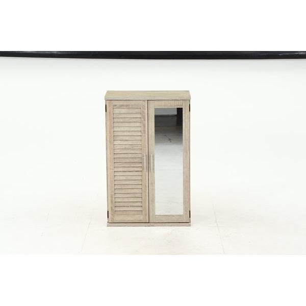 不二貿易 ルーバー&ミラー付キシューズボックス60幅 WHO  86191 【代引・日時指定・キャンセル不可・北海道沖縄離島配送不可】-お取リ寄せ- | 不二貿易 | 07