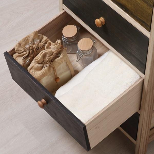 不二貿易 桐製 マルチカラフル5段ボックス シンクエ 2 COLOR HF05-004 39625 【代引・日時指定・キャンセル不可・北海道沖縄離島配送不可】-お取リ寄せ- | 不二貿易 | 02