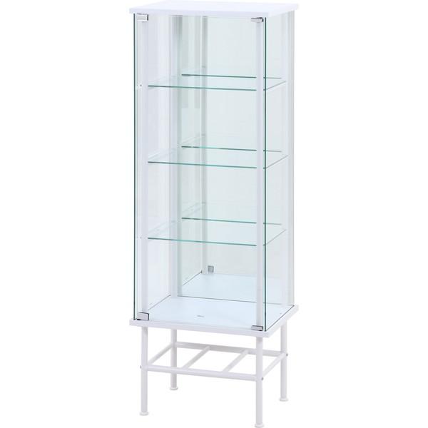 不二貿易 レグラス コレクションケース スタンド 4段 ミラータイプ ホワイト 95851【代引・日時指定・キャンセル不可・北海道沖縄離島配送不可】 -お取リ寄せ- | 不二貿易