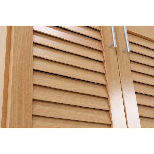 不二貿易 ルーバーシューズボックス ナチュラル SB-6033NA 96563 【代引・日時指定・キャンセル不可・北海道沖縄離島配送不可】-お取リ寄せ- | 不二貿易 | 10