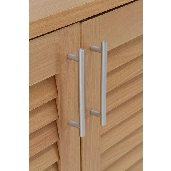 不二貿易 ルーバーシューズボックス ナチュラル SB-6033NA 96563 【代引・日時指定・キャンセル不可・北海道沖縄離島配送不可】-お取リ寄せ- | 不二貿易 | 08