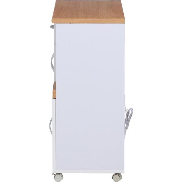 不二貿易 キッチンカウンター サージュ WH×NA 90幅(96819) 2019-1009-03 99522 【代引・日時指定・キャンセル不可・北海道沖縄離島配送不可】-お取リ寄せ- | 不二貿易 | 08