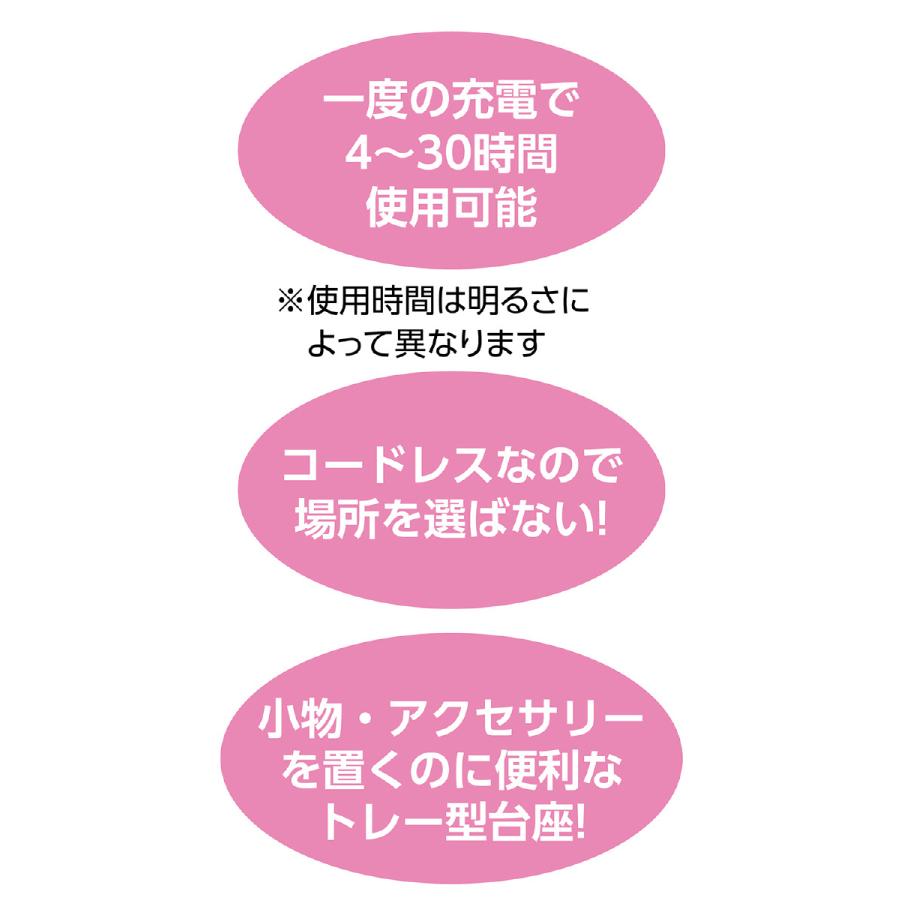 ARTEC アーテック LEDライト付き卓上ミラー 商品番号 051284 【キャンセル不可・北海道沖縄離島配送不可】 -お取り寄せ品- | アーテック | 03