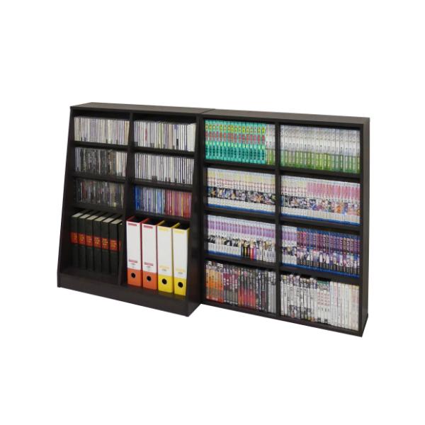 クロシオ 大容量ホームシェルフW75ダークブラウン 12135 【代引・日時指定・キャンセル不可・北海道沖縄離島配送不可】 -お取り寄せ- | クロシオ | 02