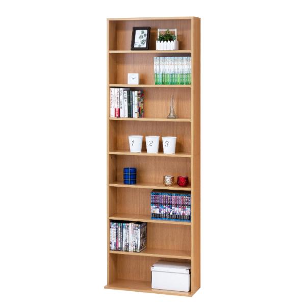 クロシオ 文庫本棚W600Sナチュラル 39409 【代引・日時指定・キャンセル不可・北海道沖縄離島配送不可】 -お取り寄せ- | クロシオ | 01