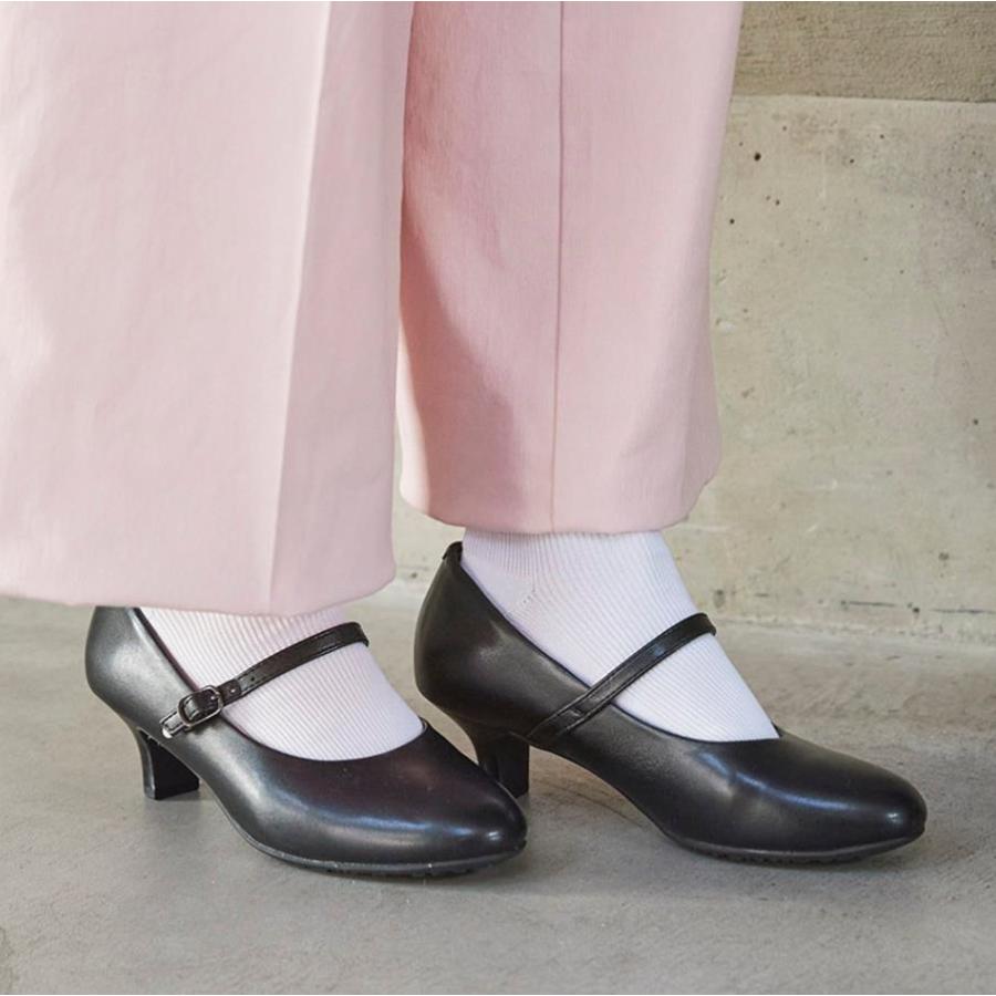 アシックス商事 Lady woker(レディワーカー) 5cmヒール ラウンドトゥ ストラップパンプス LO-17070 レディース ブラック 22.5cm -お取り寄せ品- |  | 07