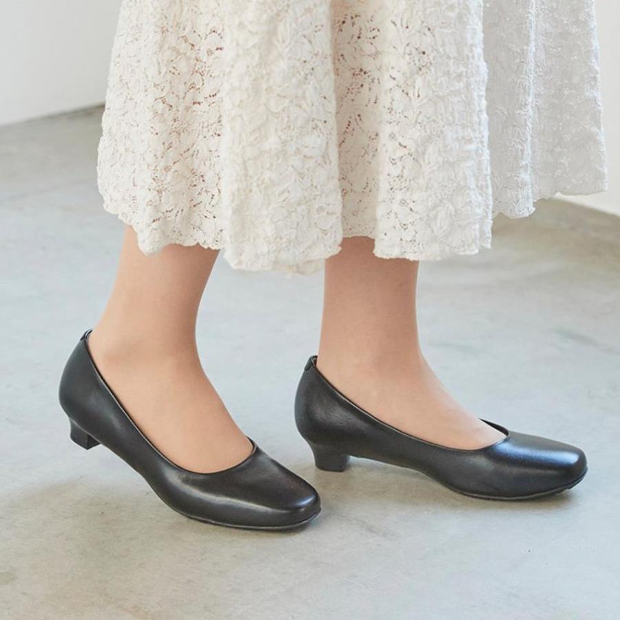 アシックス商事 Lady woker(レディワーカー) 3cmヒール プレーンパンプス LO-17130 レディース ブラック 24.0cm -お取り寄せ品- |  | 06