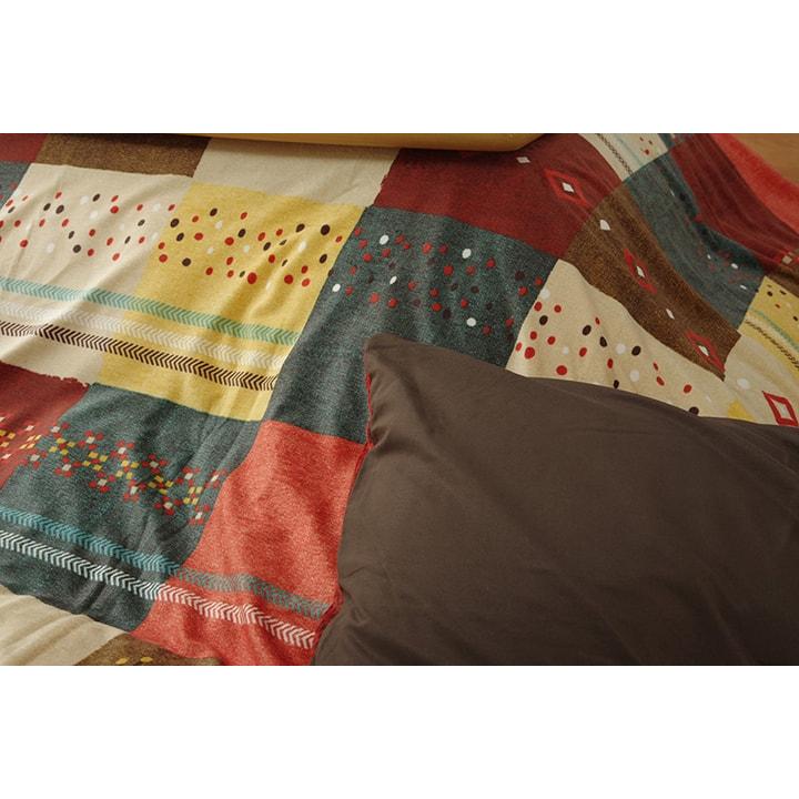 イケヒコ こたつカバー 長方形 カバー ギャッベ柄 ノルディック レッド 約215×325cm ギャベ レッド 5195279  -お取り寄せ品- | イケヒコ | 02